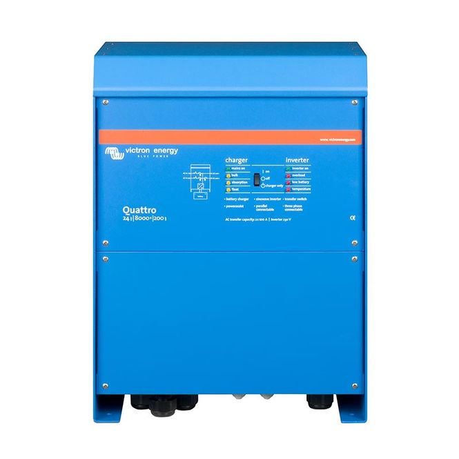 Hovedbilde Vekselretter/lader Victron Quattro 24/8000/200 ...