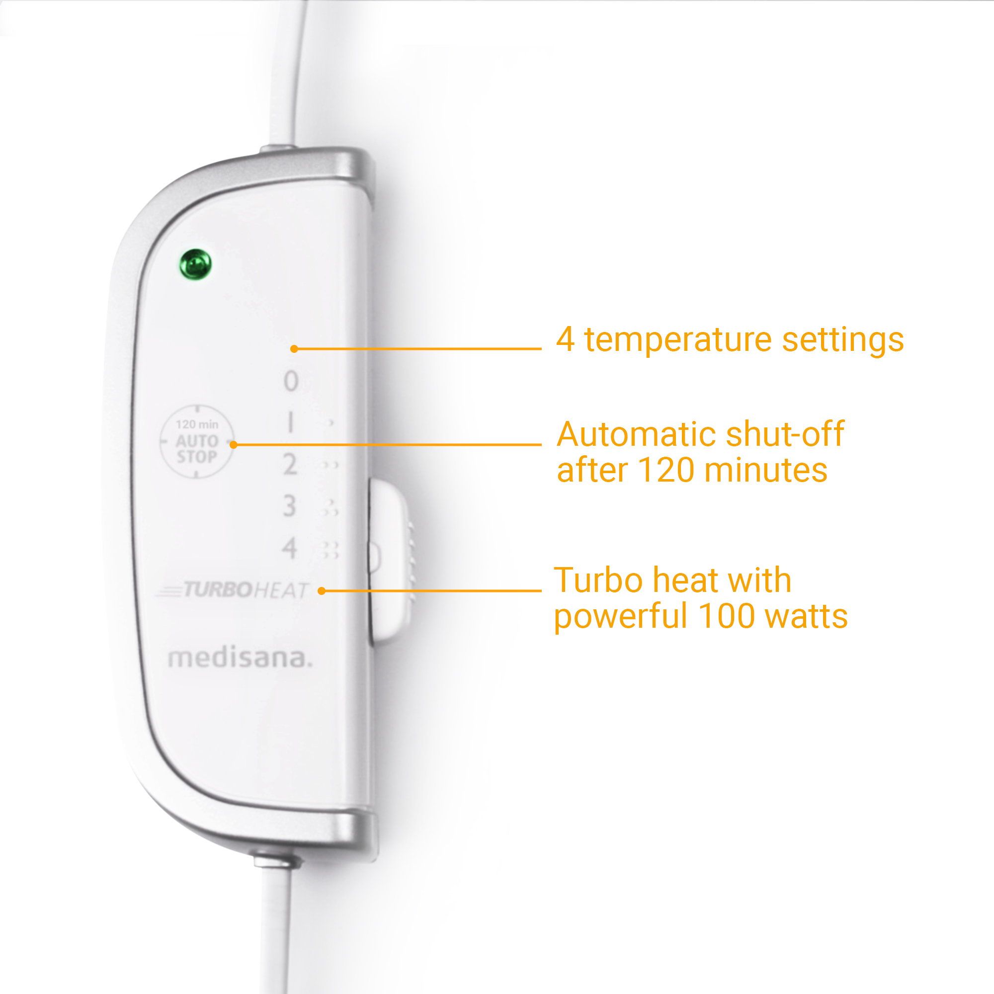 Varmeteppe, fleece, Medisana HU 672, 150x80cm