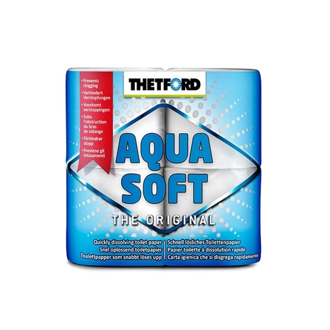 Hovedbilde Toalettpapir, lettoppløselig. Aquasoft, 6 pk.