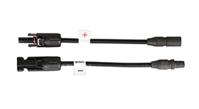Hovedbilde Overgangskabel MC4 (hunn) til MC3 (hann) - 15cm