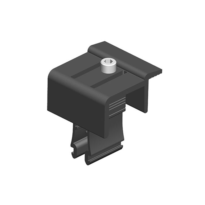 Hovedbilde Festeklamme Solfix, enkel, 35 mm -black