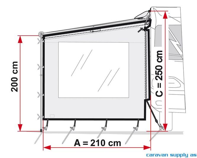 Hovedbilde Sidevegg Side W Caravanstore XL m/vindu