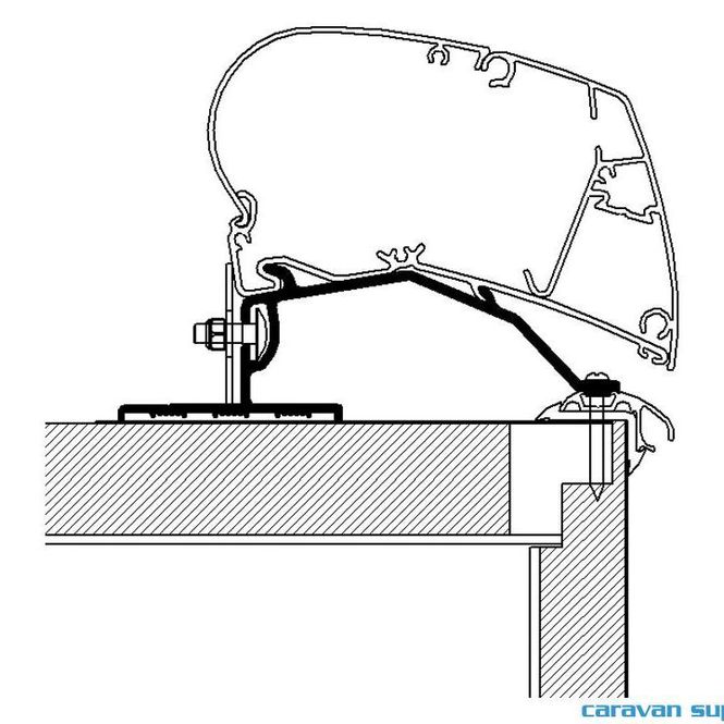 Hovedbilde Feste Omnistor 6/9-serie Caravan Roof 550cm ...