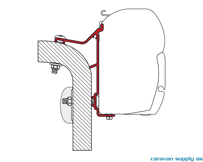 Hovedbilde Feste F45 Hymer Van/B2 2x8cm + 2x35cm feste ...