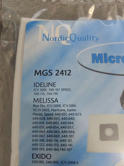 Hovedbilde Støvsugerposer MGS2412