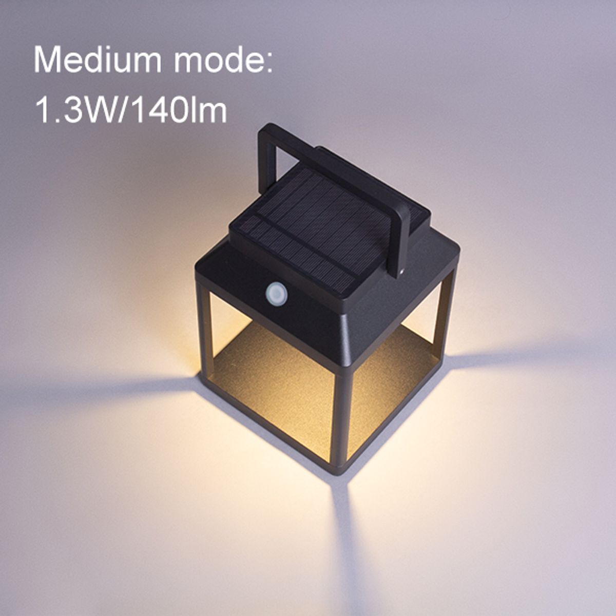 Solcelledrevet utelykt Solar square