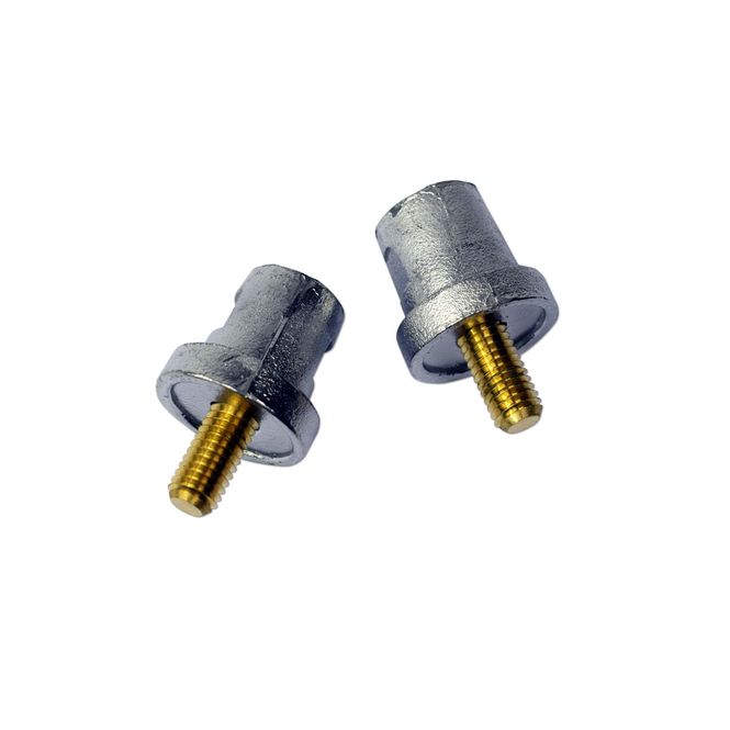 Hovedbilde Blypoler med skrufeste M8 - 2 pack +/-