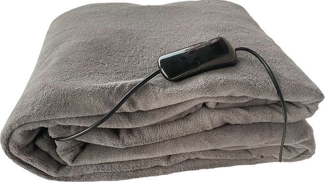 Hovedbilde Fleecepledd Homeline 200x150, grått