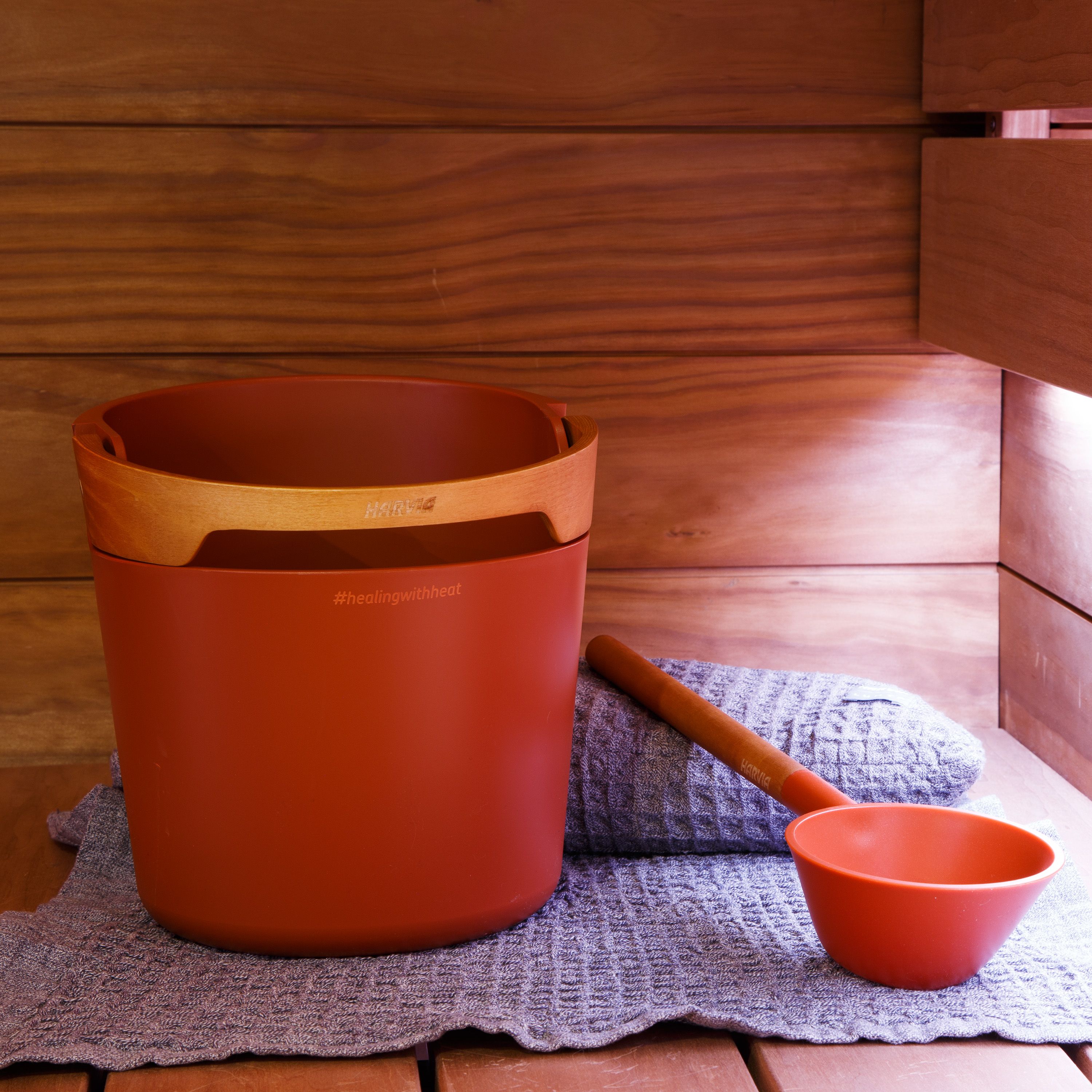 Badstusett Helmi Rød - Terracotta